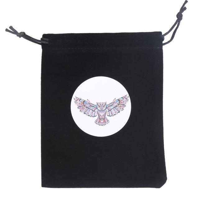 Sac Tarot 15 x 11,5 cm Pochette Cartes à Jouer Bijoux Pièces Accessoire Rangement Sac à Cordon3
