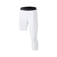 thumbnail image 1 of Mens 3/4 Compression Pants Workout Leggings Tights Base Layer Pants for Running XL White Left Long, 1 of 8