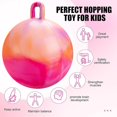 thumbnail image 3 of Active Physical Development Bouncy Balls For Kids Fuzz Ball Flower Power Balance Ability Through Energetic Bouncing red purple, 3 of 6