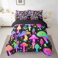 thumbnail image 2 of YST, Cosmic, Mushroom Bedding Set, 7-Piece, Rainbow Stars, Botanical, King, 2 of 4