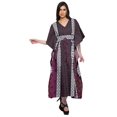 thumbnail image 4 of Moomaya Caftan pour Femmes Grande Taille Tenue d'Été Sortie de Plage Kimono Robe Caftan, 4 of 6
