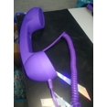 thumbnail image 1 of 3.5mm Universal Phone Telephone Radiation-proof Receivers Cellphone Handset Classic Headphone MIC Microphone Color:Purple, 1 of 8