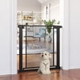 thumbnail image 2 of PawHut 29.5"-32.3" Metal Pet Gate, w/ Auto Closing Door, Double Locking, 2 of 10