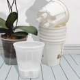thumbnail image 3 of Flower pot with drainage function for indoor and outdoor (transparent/white), 3 of 8