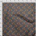 thumbnail image 3 of oneOone Georgette Viscose Fabric Leaves & Floral Block Print Fabric BTY 42 Inch Wide, 3 of 5