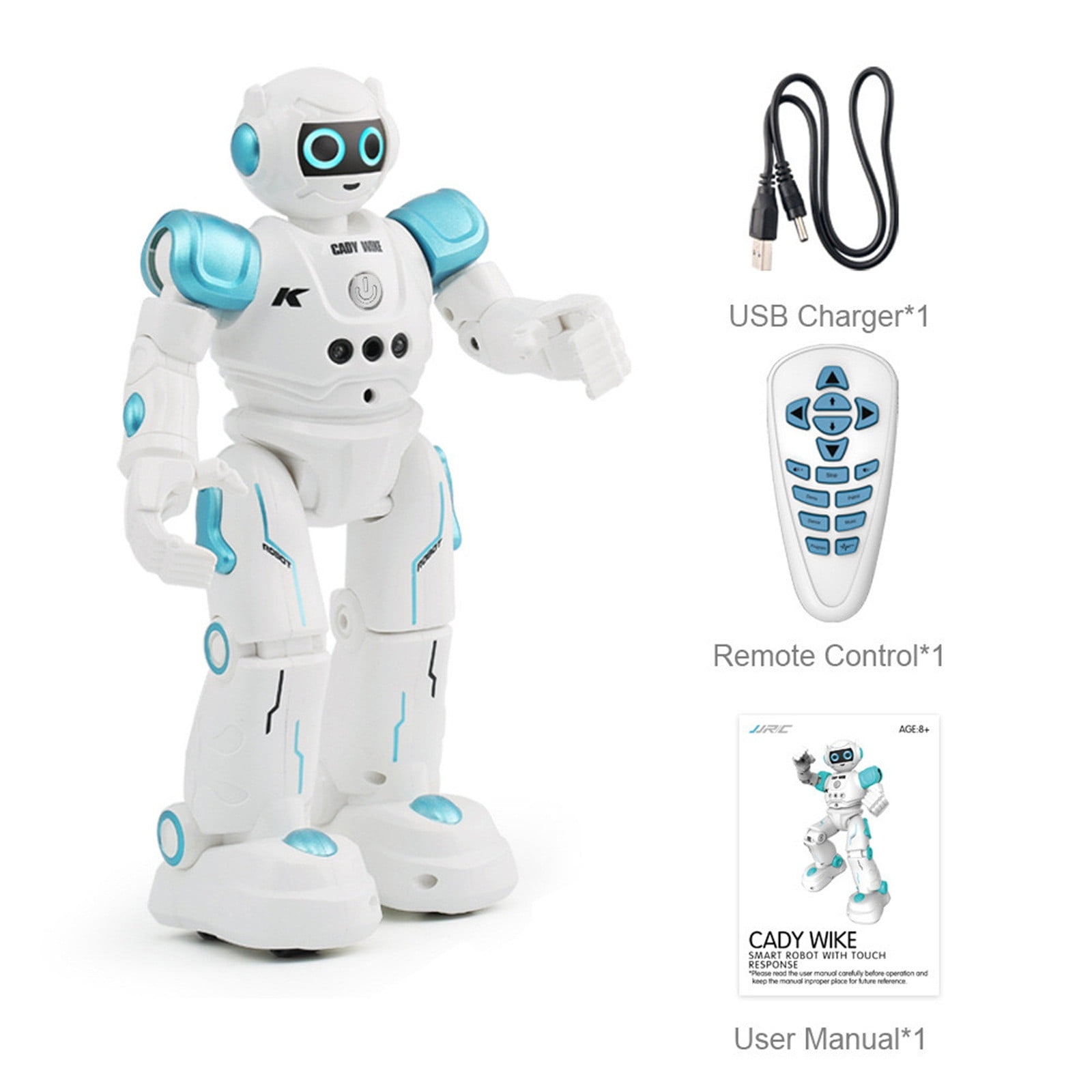Pup Go Jouet Robot Intelligent AI adapté aux Enfants de Plus de 6 Ans, Chant et Danse, Conversation Interactive, télécommande et contrôle gestuel, Cadeaux d'anniversaire pour garçons et Filles (Bleu