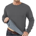 thumbnail image 2 of QIPOPIQ Chandail en Molleton Ras du Cou pour Hommes Manches Longues Décontracté Chaud en Polaire Chandail Liquidation, 2 of 9