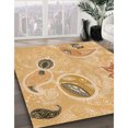 thumbnail image 3 of Ahgly Company Machine Washable Indoor Square Transitional Orange Area Rugs, 7' Square, 3 of 7