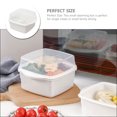 thumbnail image 4 of Microwave Vegetable Steamer Box Double Layer Plastic Steamer Kitchen Steaming Case With Lid, 4 of 8