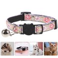 thumbnail image 4 of Cat Collar Ethnic Style Cat Collar with Bell Adjustable Kitten Collar Pet Collar, 4 of 8