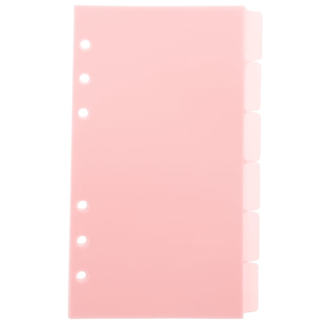 KAKOWELY aesthetic dividers 6 Sheets Of Binder Dividers Index Dividers Notepad Binder Dividers Notepad Divider Loose Leaf Notebook Index Dividers Page Dividers Notepad Dividers (A6)