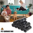 thumbnail image 3 of Lieonvis 30 Rouleaux Sacs à Excréments pour Chien Sacs Écologiques pour Déchets d'Animaux Sacs Biodégradables pour Déchets de Chien avec Conception à Point de Rupture Outils de Nettoyage et de Ramassage des Excréments Accessoires pour Animaux pour la Maison et l'Extérieur (Noir), 3 of 8