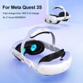 thumbnail image 2 of Compatible avec Meta Quest 3S Serre-Tête VR - Batterie de Jeu Prolongée 8000mAh, Bandeau de Confort Ajustable de Remplacement pour Accessoires de Jeu VR, 2 of 6