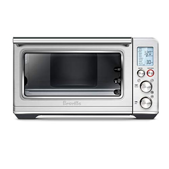 Breville Four Intelligent Friteuse à Air Chaud Four Grille-Pain, Acier Inoxydable Brossé, BOV860BSS