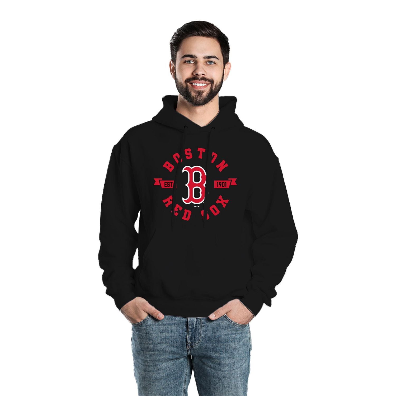 MLB Boston Red Sox Men's Circle Long Sleeve Hoodie *On-Line Exclusive