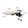 thumbnail image 3 of Langgg Wood Computer Arm Rest for Desk Folding Computer Desk Extender for Desk Light Khaki, 3 of 9