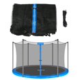 thumbnail image 1 of 15FT Trampoline Replacement Safety Enclosure Net for 6 Straight Poles Round Frame, Breathable and Weather-Resistant with Adjustable Straps(NET ONLY), 1 of 7