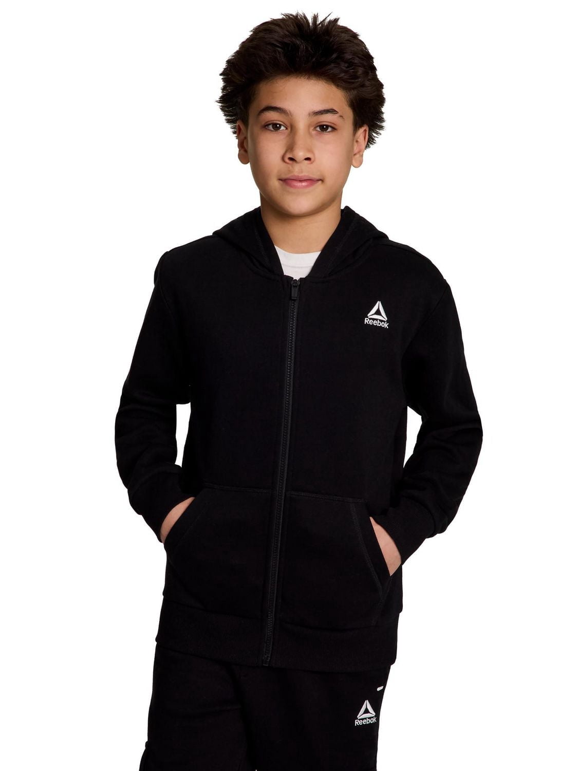 Reebok sweat à capuche zippé game day pour garçon