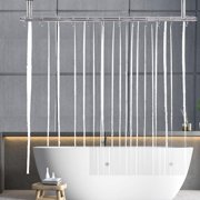 Clear Extra Long Shower Curtain Liner x with Magnets PEVA Plastic Shower Curtains Long with Metal Hooks for Bathroom Width x Height