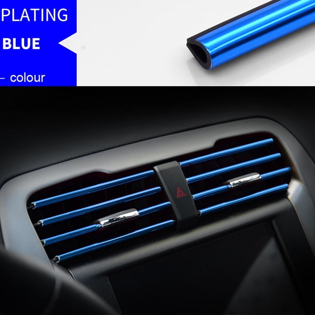 EGNMCR Room Decor Home Decor Modification Of The U-shaped Electroplated Bright Strips In The Decorative Strips Of Automobile Outlets, Chromium Plated Colorful Interior Decoration Decorative strip