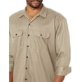thumbnail image 4 of Dickies Mens Long-Sleeve Work Shirt, 4XL, Desert Sand, 4 of 5