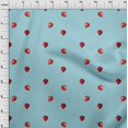 thumbnail image 4 of oneOone Viscose Chiffon Fabric Strawberry Fruit Print Fabric BTY 42 Inch Wide, 4 of 4