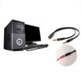 thumbnail image 4 of 3.5mm Stereo Female to 2 Male Headset Mic Y Splitter Adapter Audio Cable for PC, 4 of 8