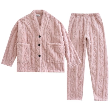 Cadeau TIMIFIS Roses Ensemble de Pyjama pour Femmes Manches Longues Tenue de Nuit Imprimée 2 Pcs Pyjama Doux Détente Confortable Décontracté Ensembles de Détente avec Poches Printemps/été