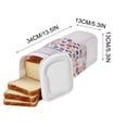 thumbnail image 3 of Haoan Boîte de Rangement pour Pain Frais, Boîte de Rangement pour Pain Transparente, Distributeur de Sandwich en Plastique avec Couvercle, 3 of 7
