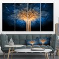 thumbnail image 1 of Fractal 3D Blue Dragon Flower - Abstract Canvas Art Print, 1 of 3