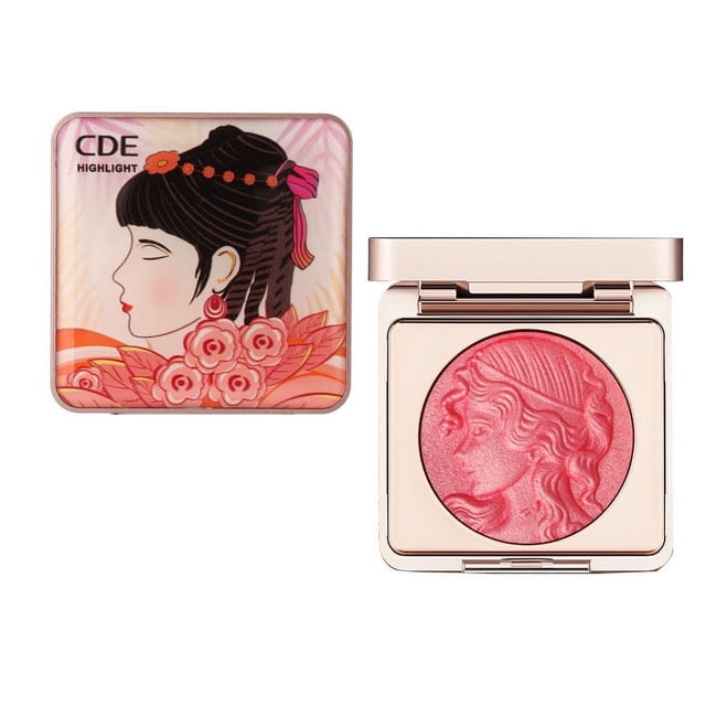 Today Sales!Crayolaes Beauty Care,Vigorous and Smart Girl Monochromes Powder,S Blusher Net Red Color Make Up Relief Orange Powder,S Blusher Brightens Color Rouge