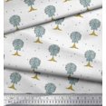 thumbnail image 2 of Soimoi Cotton Voile Fabric Dot & Tree Block Fabric Prints by Yard 56 Inch Wide, 2 of 3