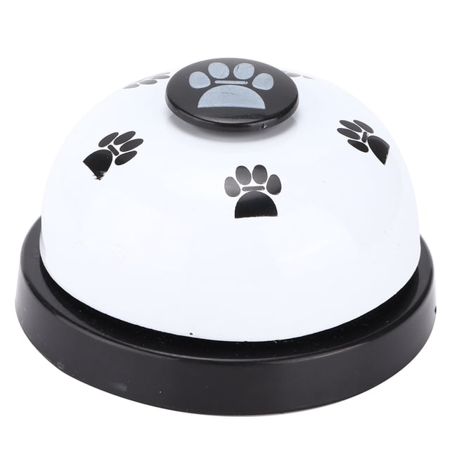 Pet Training Bells, Puppy Training Bell Dog Buttons For Communication For Dog Cat For Home Pet Shop Black Base And White Cover
