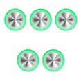 thumbnail image 1 of Ruiboury Mobile Phone Game Joystick Practical Screen Sucker Rocker Gamepad Button Controller Assist Joypad Gaming Supplies Green 5Set, 1 of 6