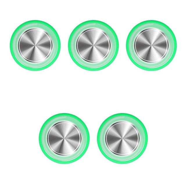Ruiboury Mobile Phone Game Joystick Practical Screen Sucker Rocker Gamepad Button Controller Assist Joypad Gaming Supplies Green 5Set