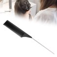 thumbnail image 1 of Steel Pintail Comb Barbershop  Tail Combs For Women Hair Styling With Rounded Steel Tail Needle Design, Fine Hairdressing Tool, 1 of 8