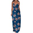 thumbnail image 1 of Pompotops Robes d'Été pour Femmes Décontractées Boho Imprimées à Bretelles Anneau Plage Longue Robe Maxi avec Poches, 1 of 5