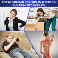thumbnail image 4 of lionlar Men Women Adjustable Posture Corrector Low Back Support M 28-42Inch, 4 of 9