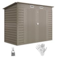thumbnail image 1 of Outsunny 8 x 4FT Metal Garden Storage Shed with 2 Vents, Light Grey, 1 of 9