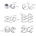 thumbnail image 4 of 8 Pairs Ear Cuff Earrings Creative Clip Cartilage Earrings Non Pierced Earrings, 4 of 10