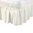 thumbnail image 1 of PiccoCasa Polyester Bed Skirt Elastic Wrap Around Dust Ruffle 15" Drop, 1 of 9
