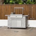 thumbnail image 2 of 65" Infinity European Ledge Argentine BBQ Island Grill, 2 of 22