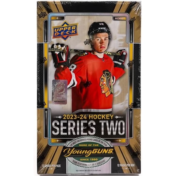 2023/24 Upper Deck Series 2 Hockey Hobby Box 12 Packs per Box, 12 Cards per Pack