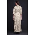 thumbnail image 2 of Bimba Rayon Leaves & Flowerpecker Bird Printed Womens Long MaxiDressGown With Side Slit-X-Large, 2 of 6