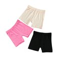thumbnail image 1 of 3Pcs Girls Summer Safety Pants Anti-emptied Stretch Mid-rise Shorts, 1 of 9