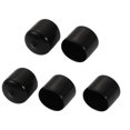 thumbnail image 1 of Unique Bargains 5Pcs 23mm Inner Dia PVC Flexible Vinyl End Cap Screw Protector Cover Black, 1 of 4