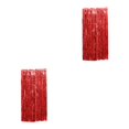 thumbnail image 1 of Wweixi Customized Fringe Curtain For Exquisite Anniversary Party Decorations Luster Red 2Set, 1 of 5