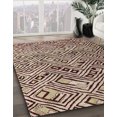thumbnail image 2 of Ahgly Company Tapis d'Intérieur Rectangulaire Abstrait Rouge Brun, 3 Pieds x 5 Pieds, 2 of 6