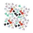 thumbnail image 4 of GUOOL 100x Flower Beads Crafts Handmade Flower Bead Charms Transparent Floral Bead Colorful, 4 of 9