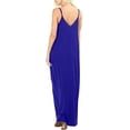 thumbnail image 3 of Robe Longue Maxi d'Été pour Femme Sans Manches à Bretelles, Style Bohème, Col en V, Caftan, Robe Soleil, 3 of 3